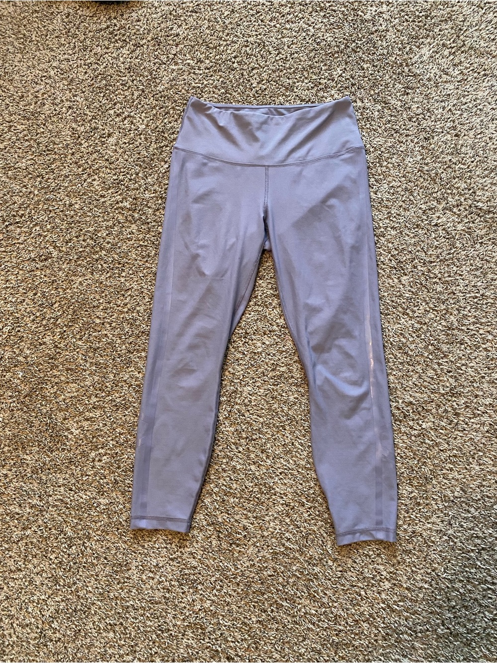 Reflex 90° Degree Mid-Rise Purple/Gray Active Leggings